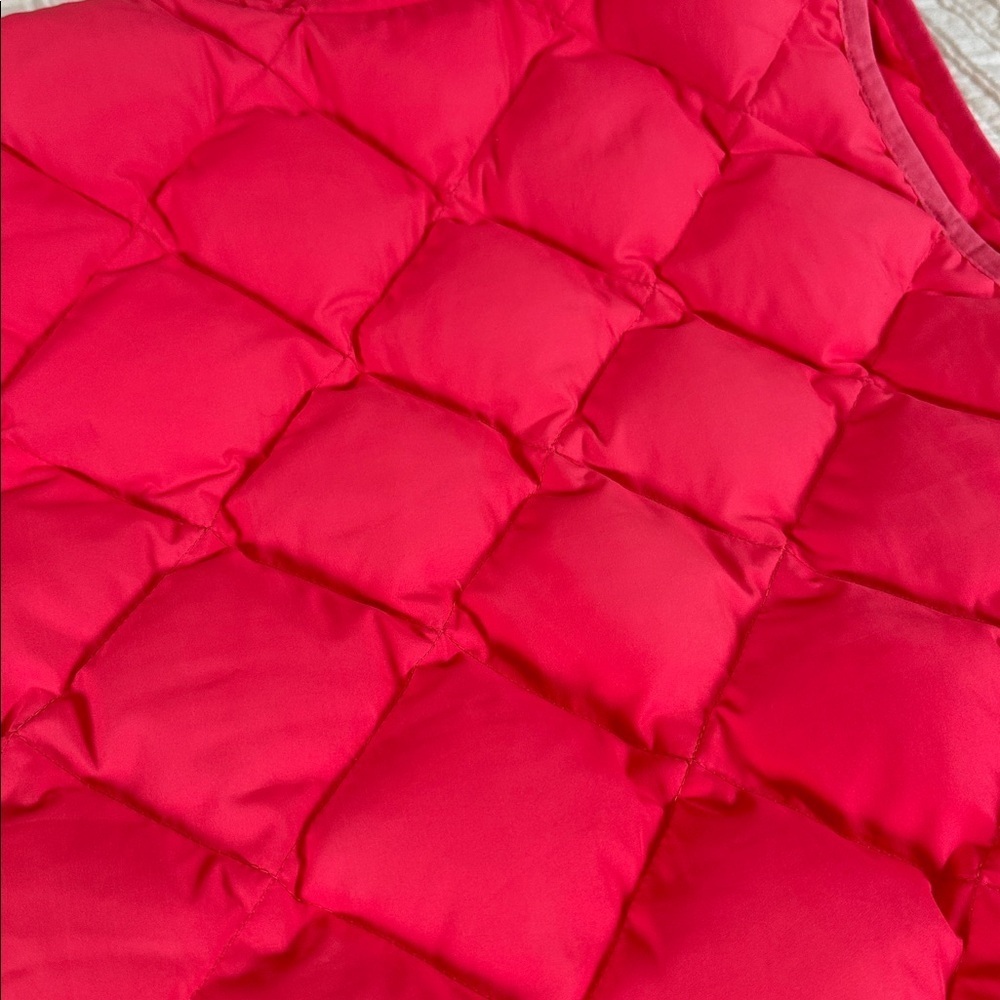 J.Crew Pink Puffer Vest Quilted Down Filled Zip Front Lightweight XS Feather - Picture 4 of 6